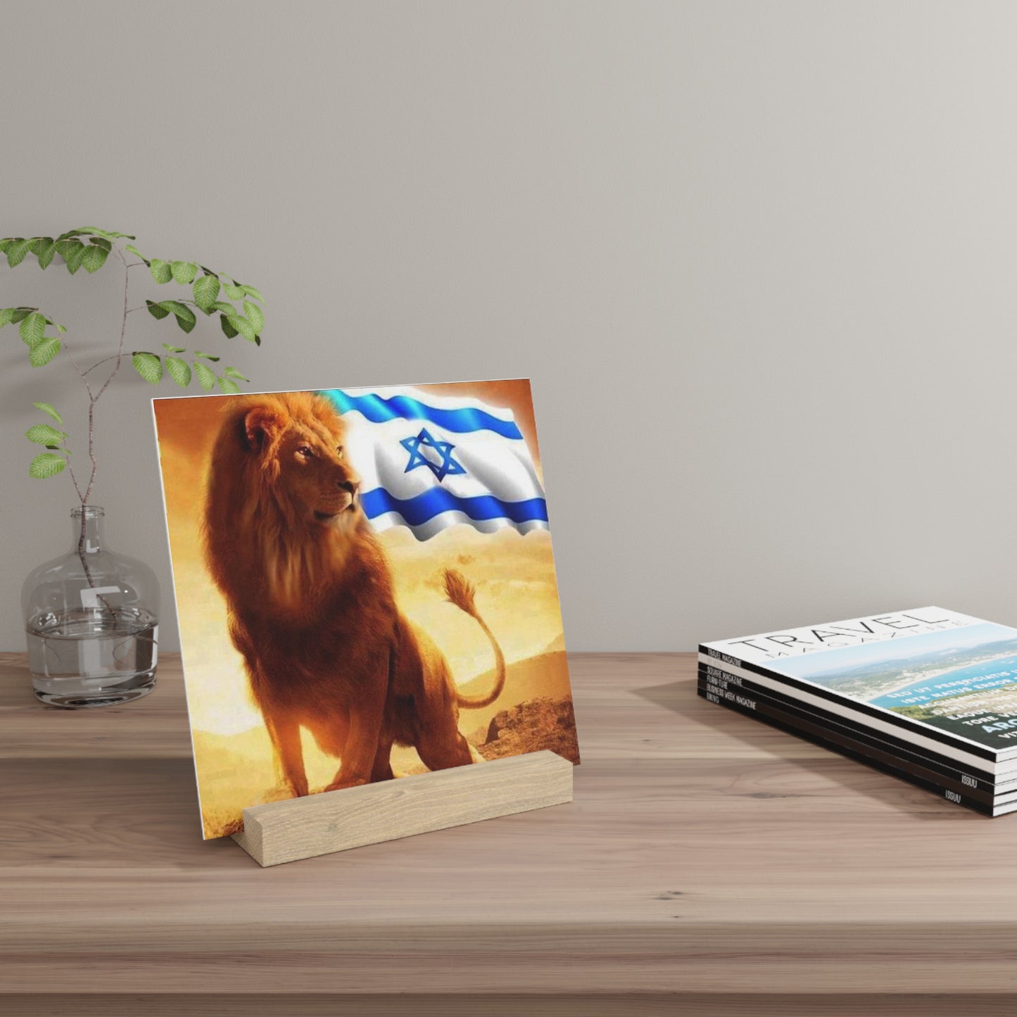 I stand with Israel! Gallery Board with Stand