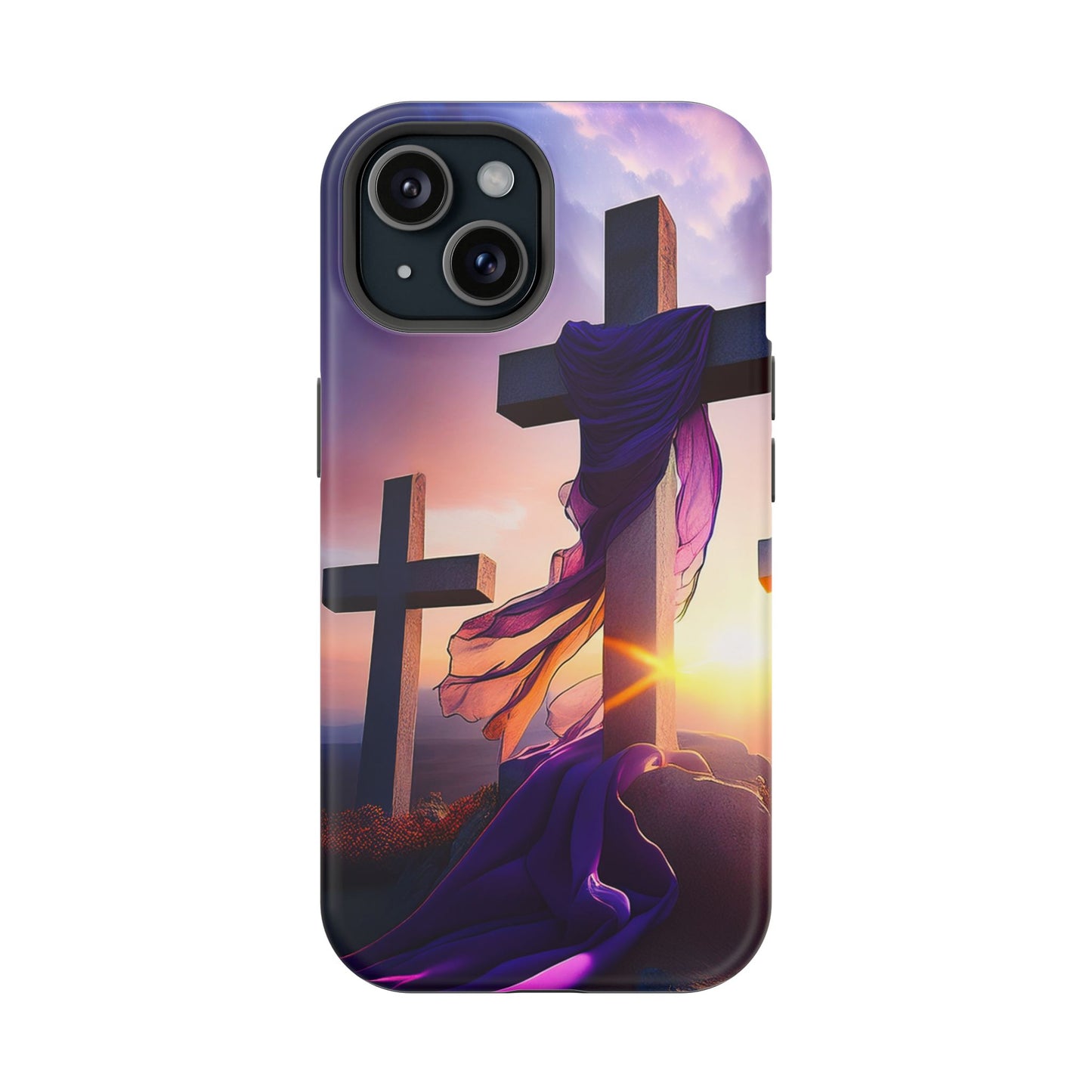 He is Risen Cross phone case