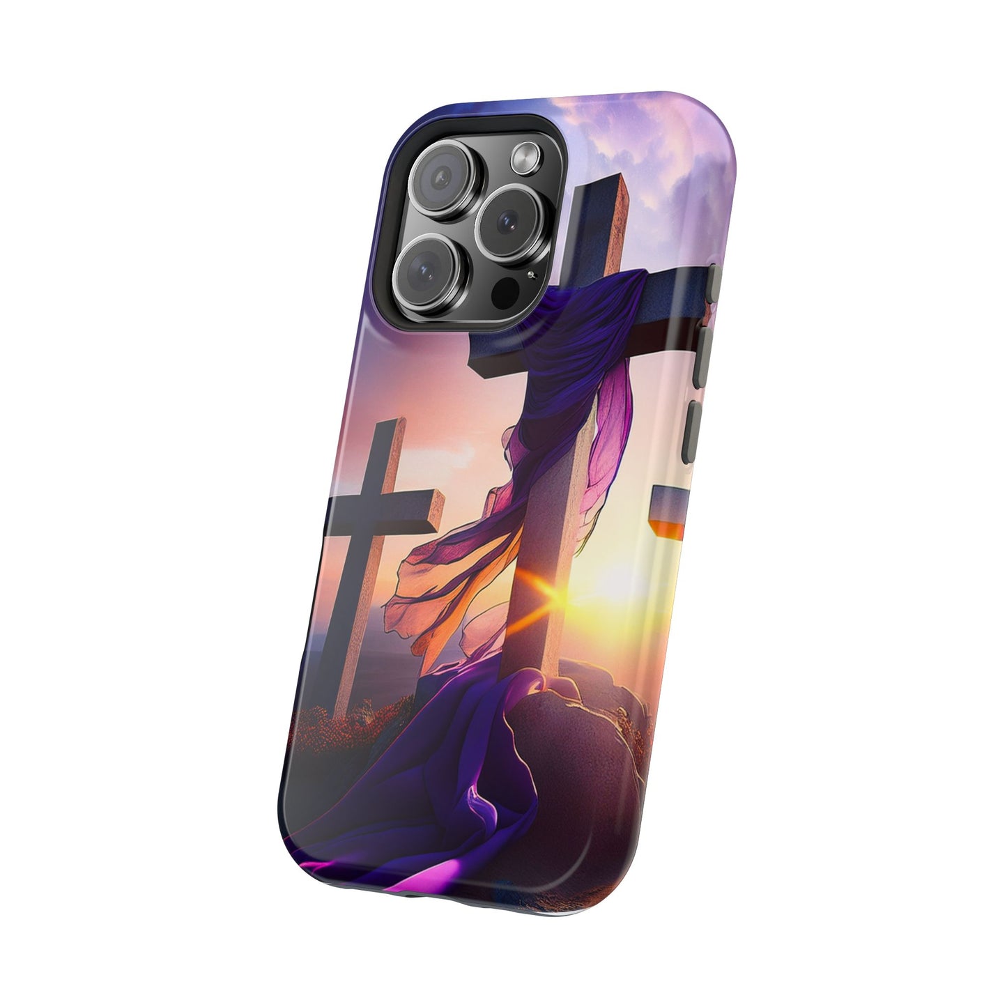 He is Risen Cross phone case