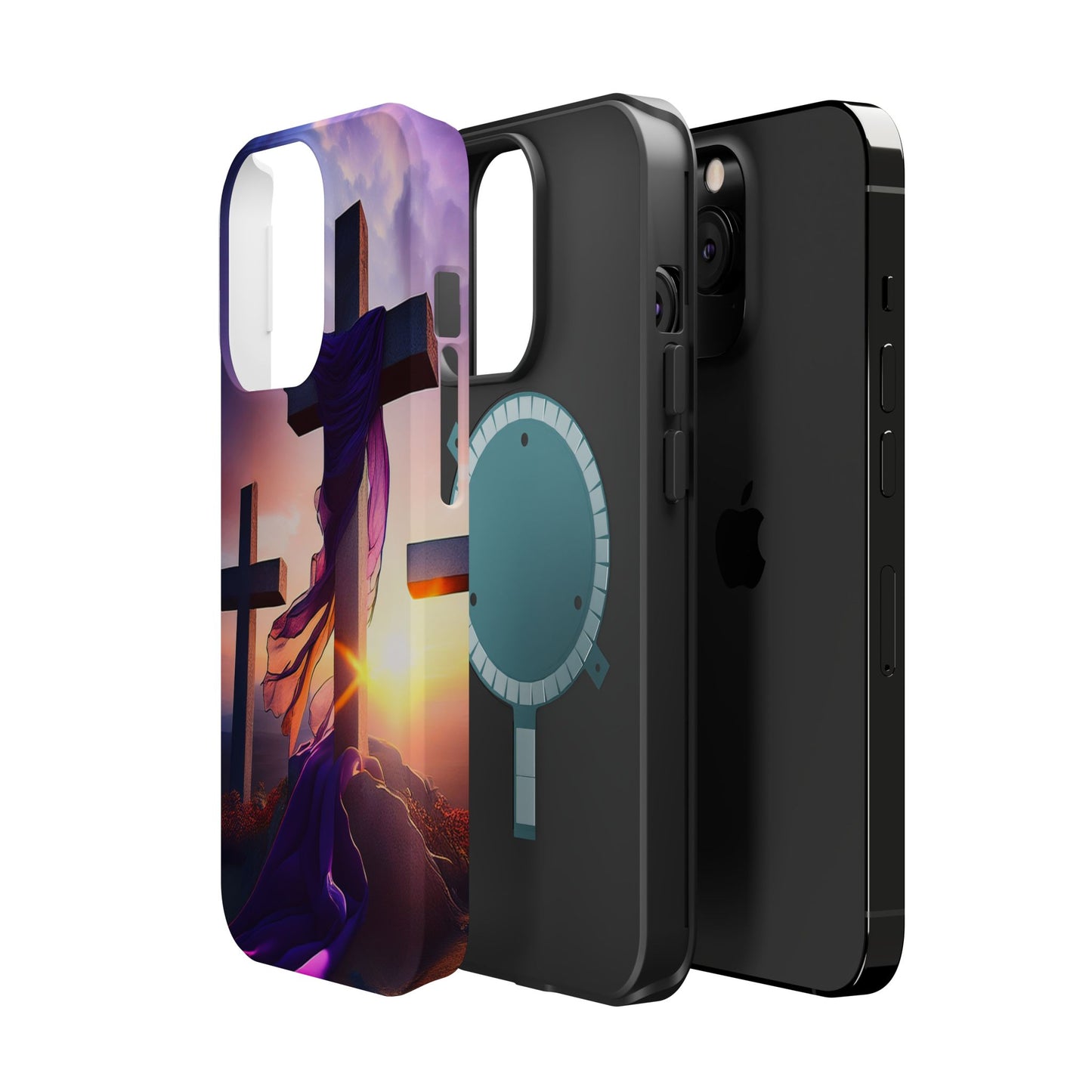 He is Risen Cross phone case