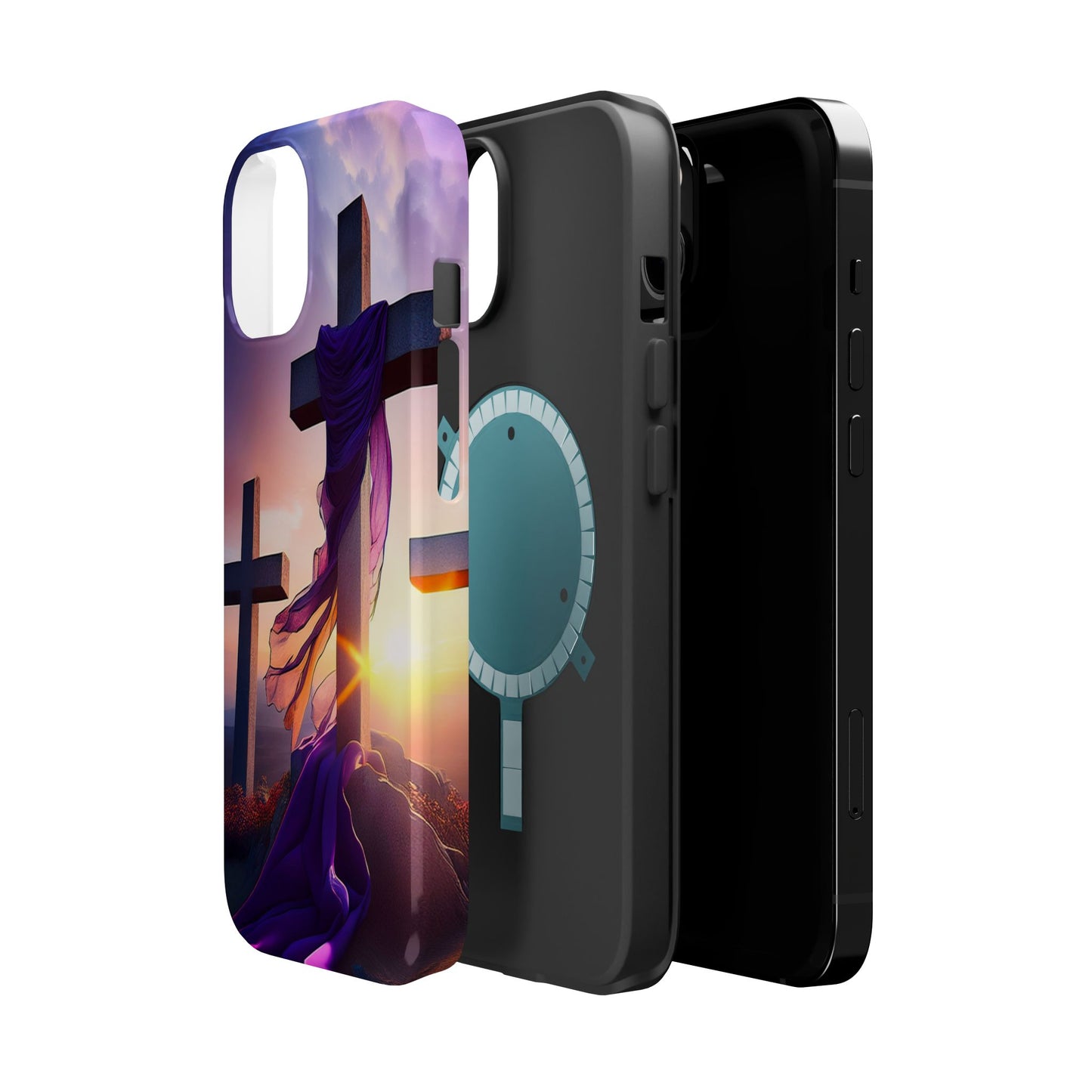 He is Risen Cross phone case