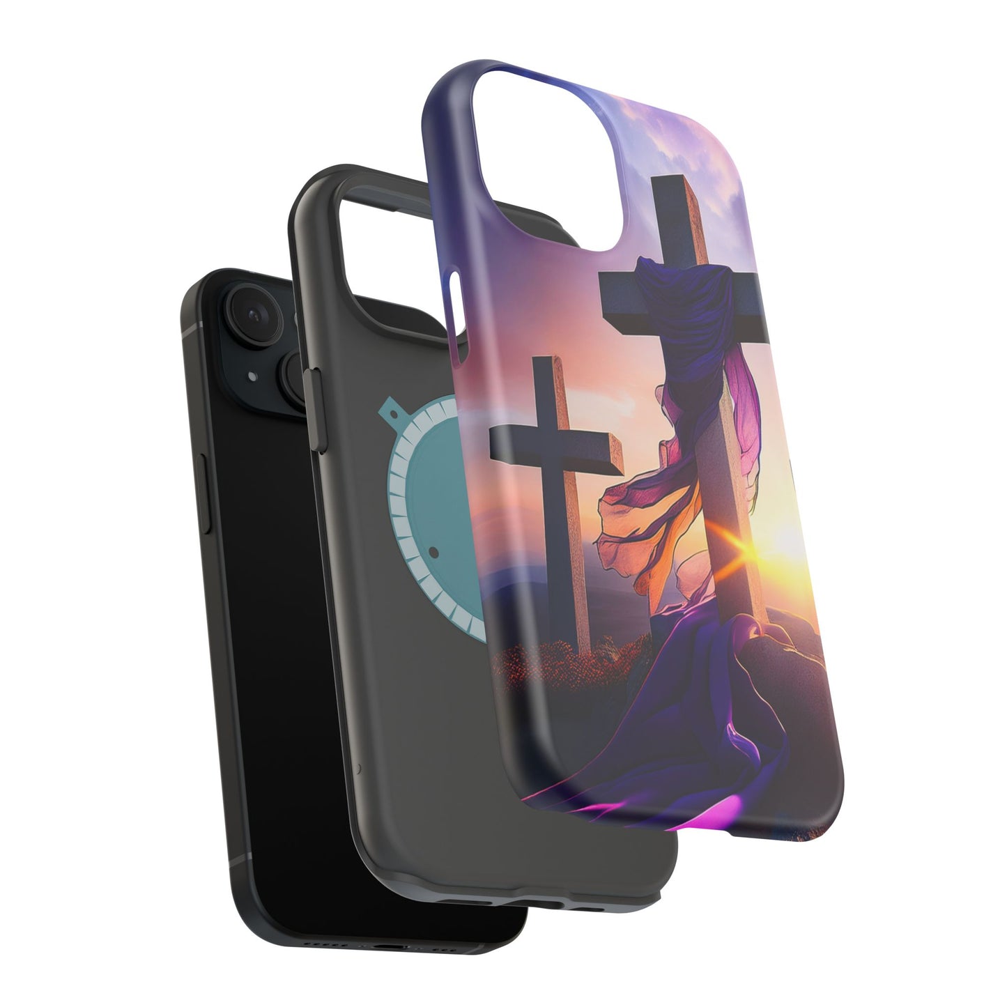 He is Risen Cross phone case