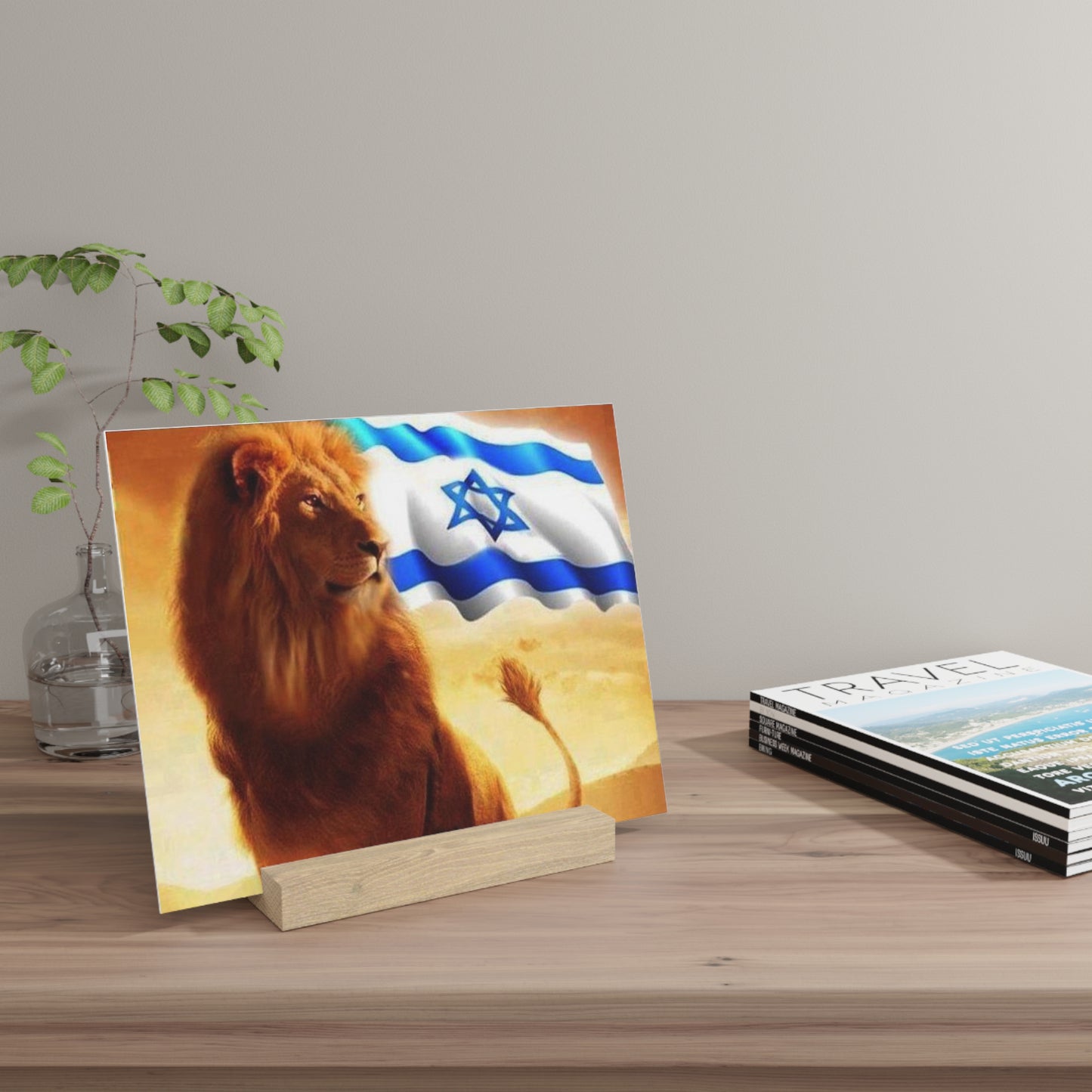 I stand with Israel! Gallery Board with Stand