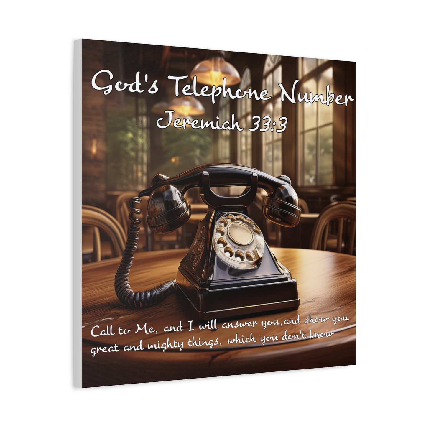 Jeremiah 33:3 God's Phone number
