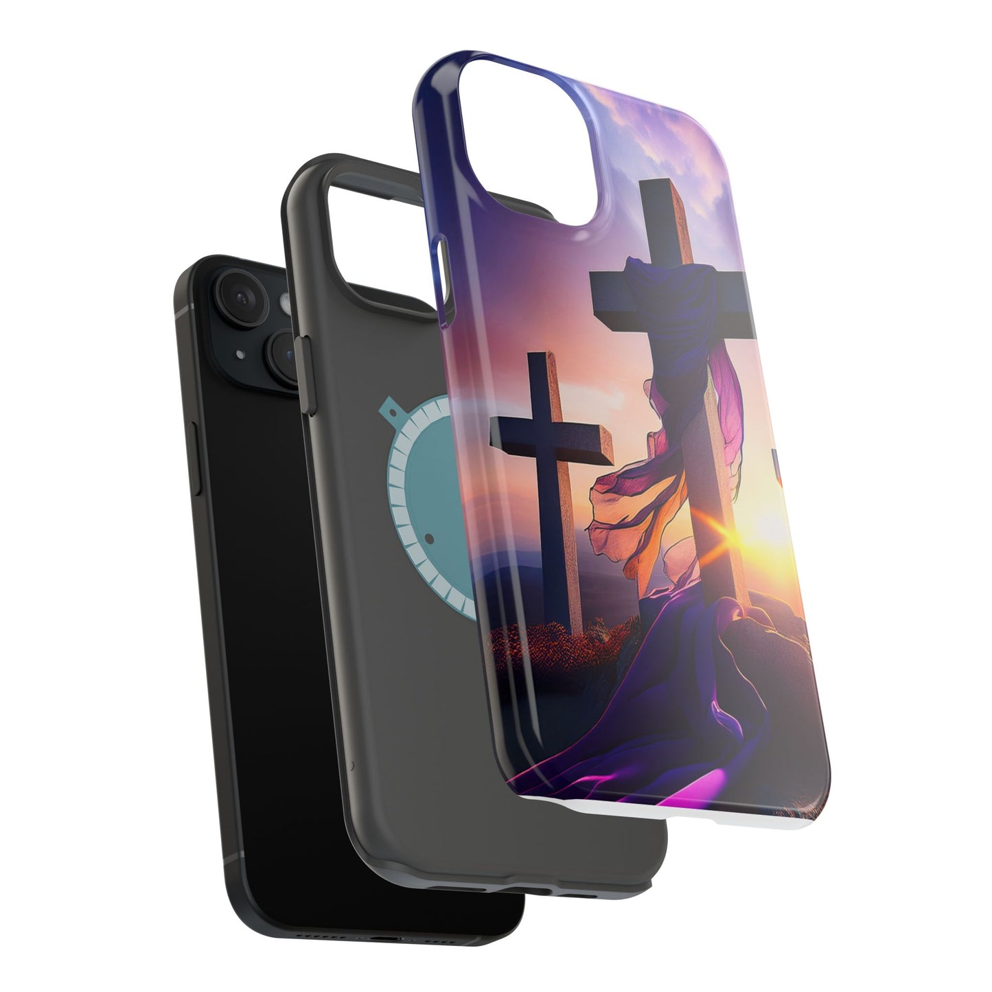 He is Risen Cross phone case