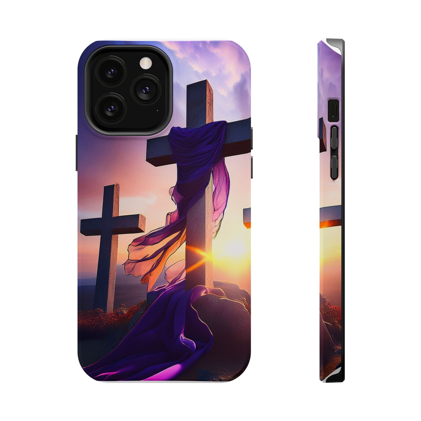 He is Risen Cross phone case
