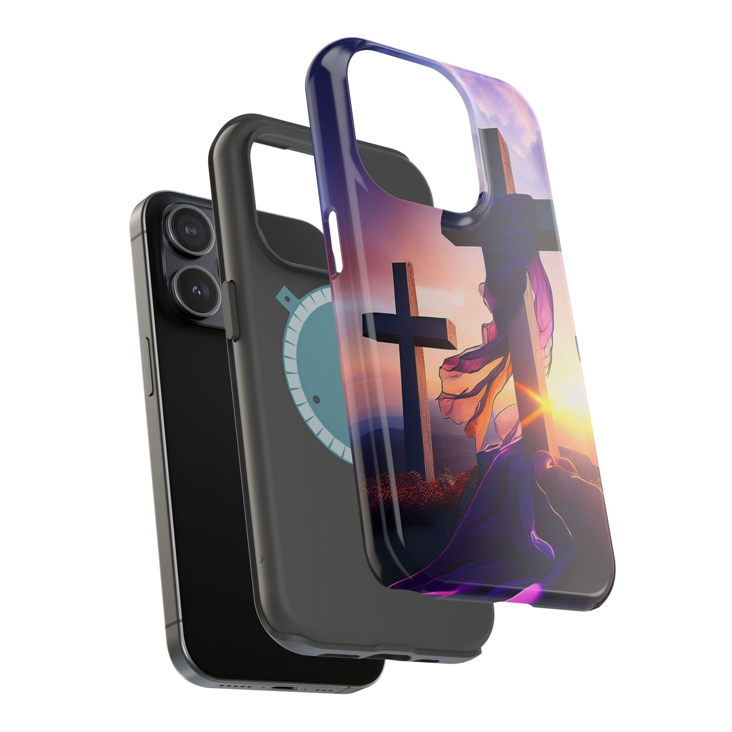 He is Risen Cross phone case