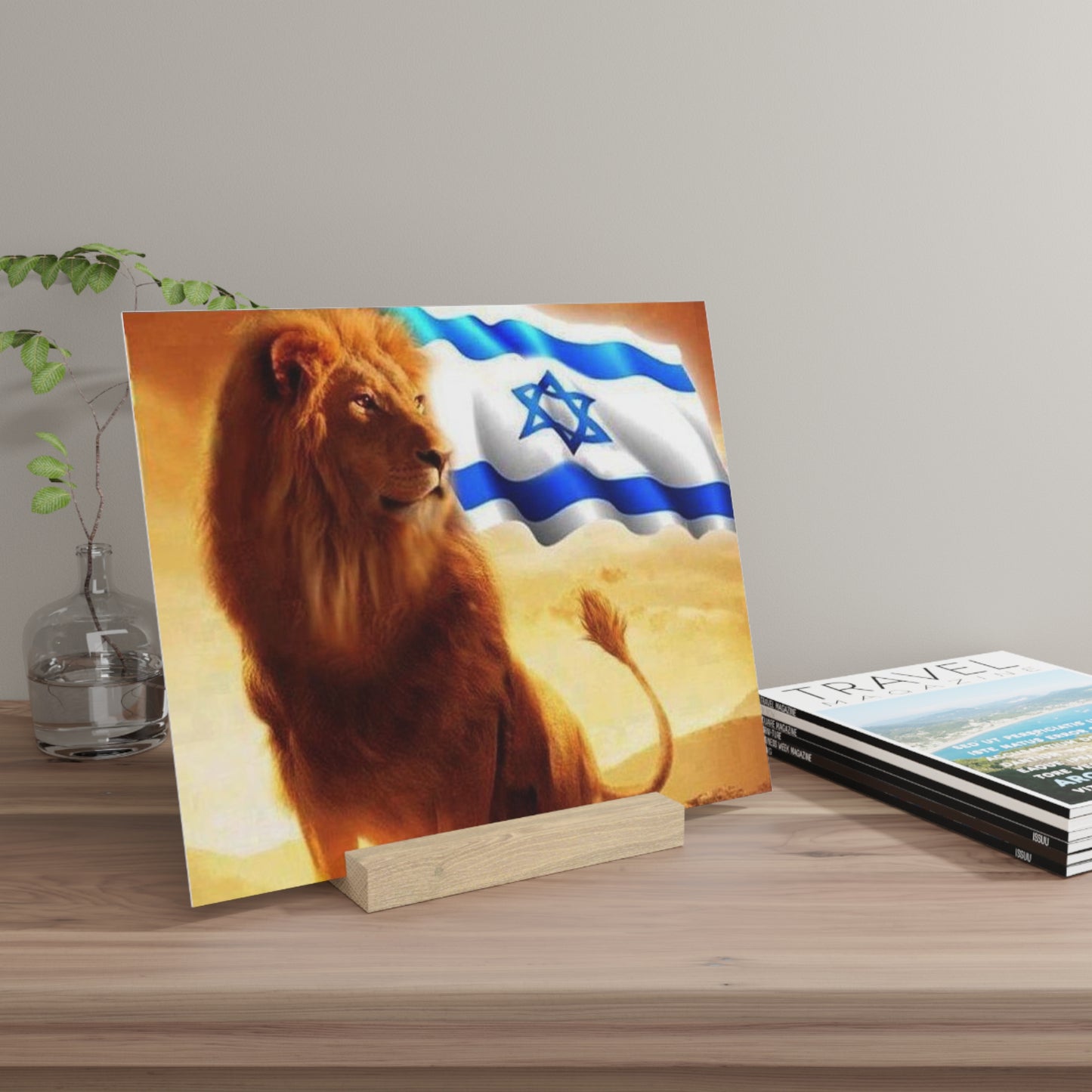 I stand with Israel! Gallery Board with Stand