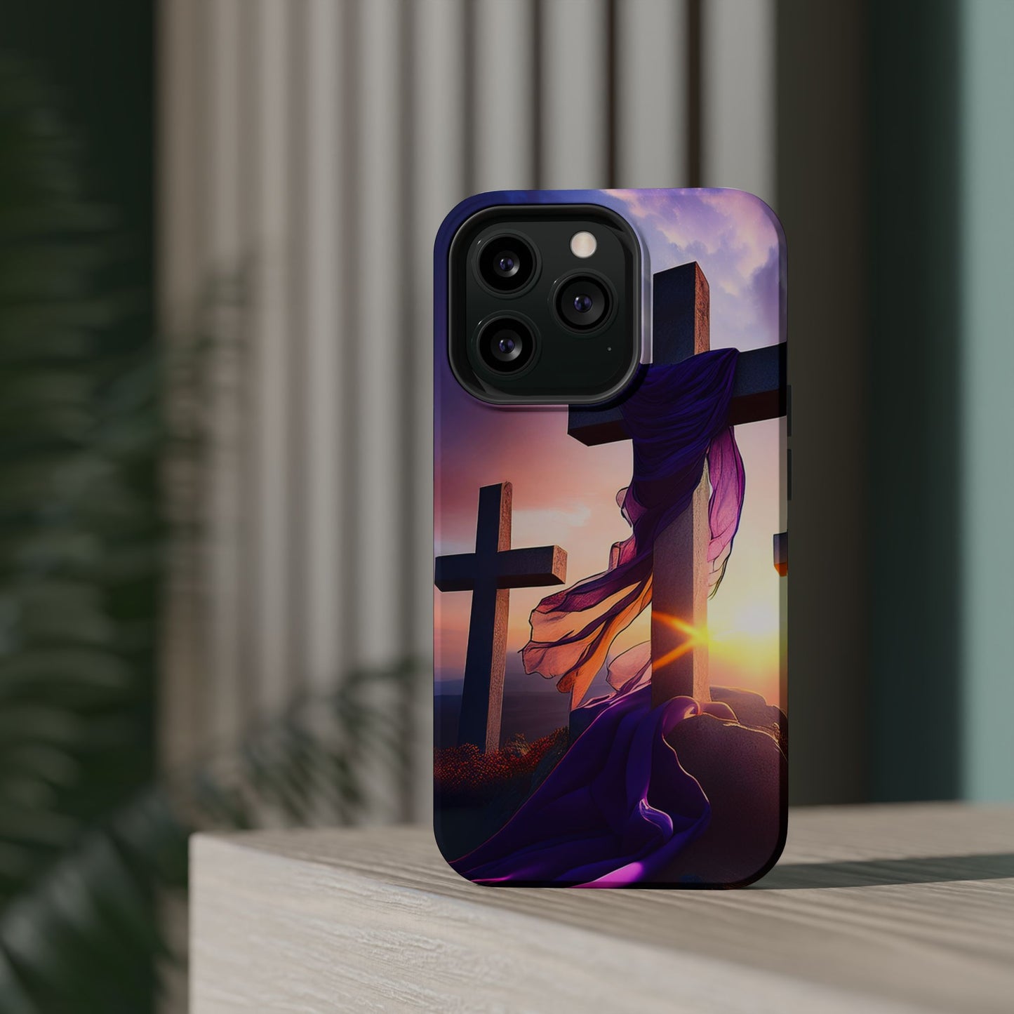He is Risen Cross phone case