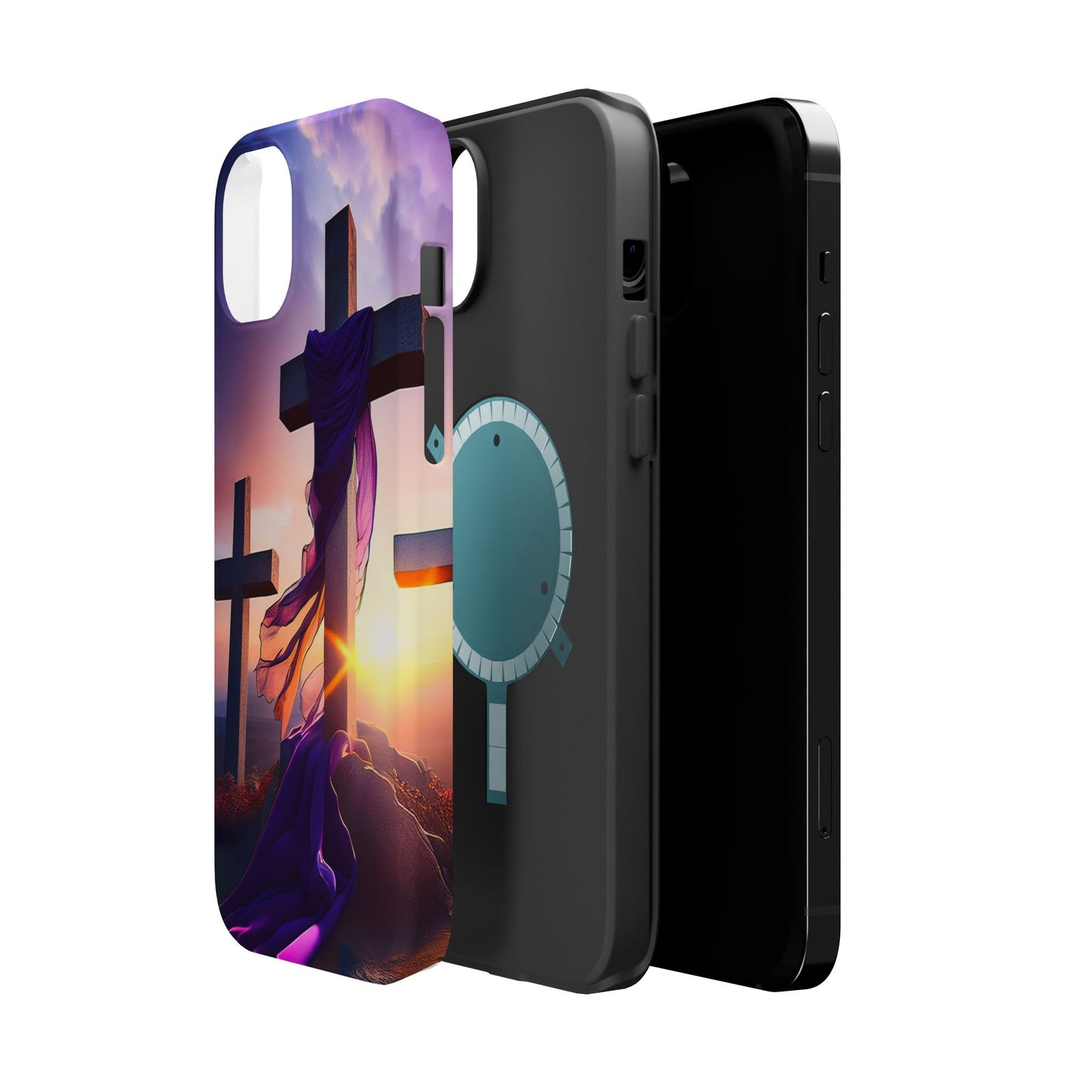 He is Risen Cross phone case