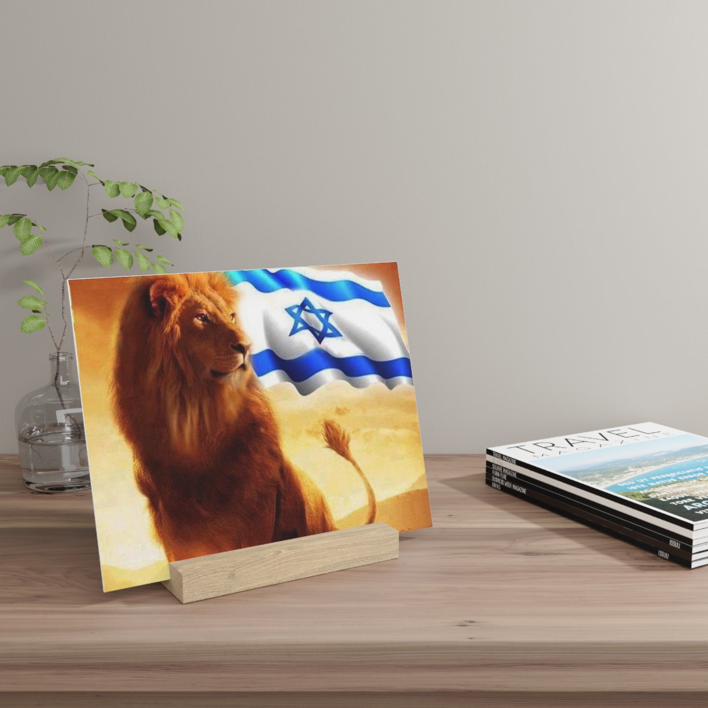 I stand with Israel! Gallery Board with Stand