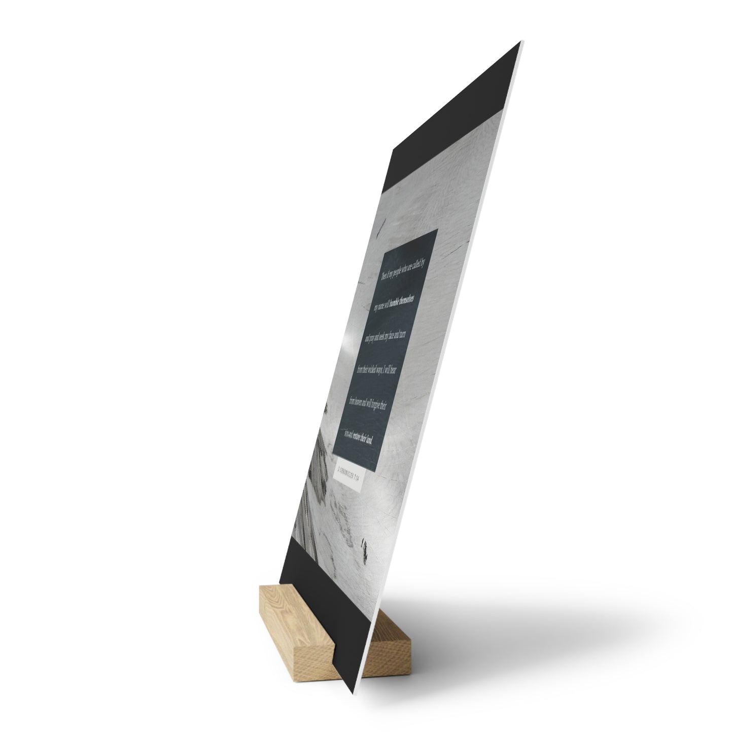 2nd Chronicles 7:14 verse image, Gallery Board with Stand