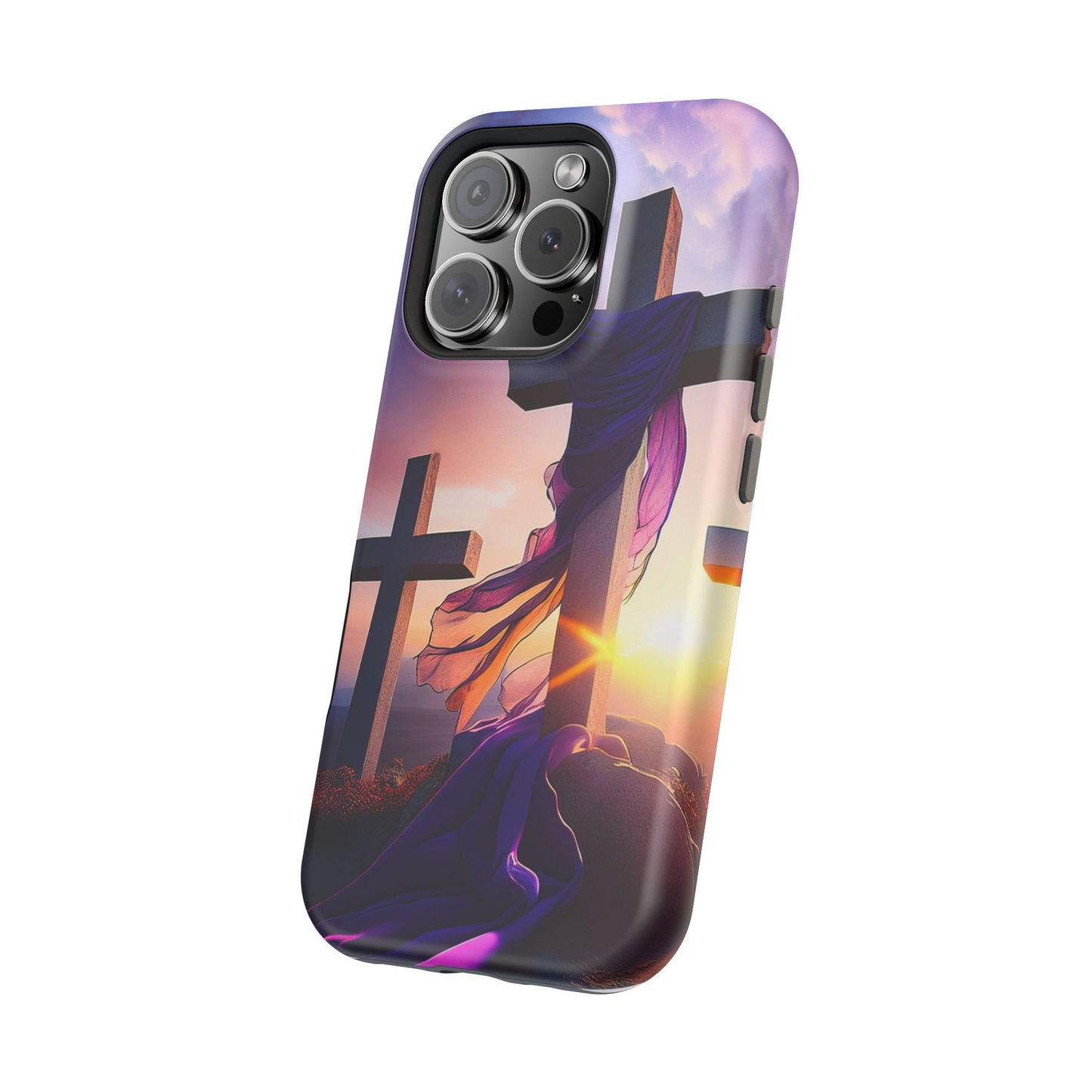 He is Risen Cross phone case