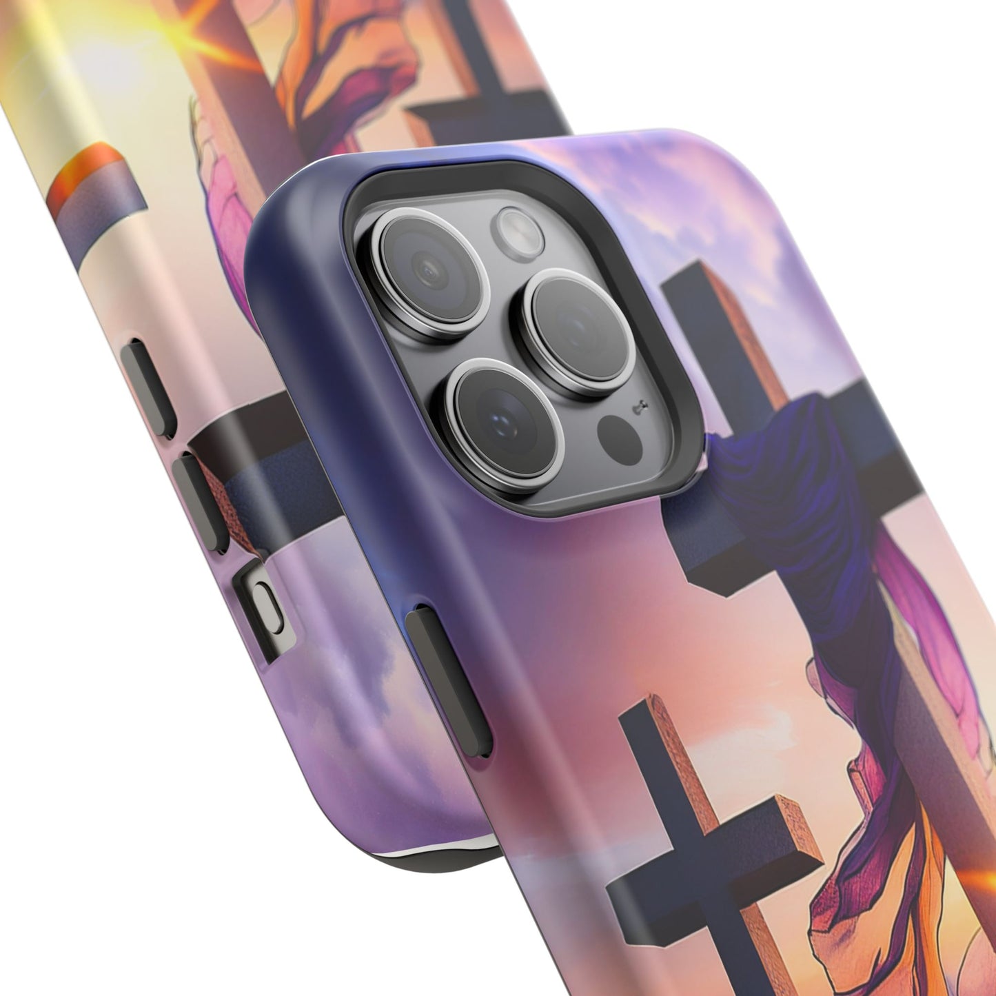 He is Risen Cross phone case